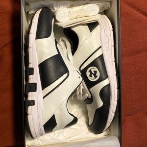 Black and white Gucci sneakers